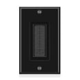 thumbnail image 2 of Brush Wall Plate with Mounting Bracket Kit Single Gang Cable Entry Access Brush Bristles Style Strap Opening Port Insert Socket Wiring Plug Jack Decorative Face Cover Outlet Mount Panel (Black), 2 of 9