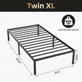 thumbnail image 6 of EDX 12 Inch Metal Platform Bed Frame with Steel Slats, No Box Spring Needed, Noise Free, Easy Assembly, Twin-XL, 6 of 8