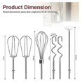 thumbnail image 3 of Hand Mixer Attachments Beater,Whisk,Blending Rod and Dough Hooks, Stainless Steel Hand Mixer Accessories for, 3 of 5