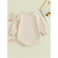 thumbnail image 3 of Bagilaanoe Newborn Baby Boy Girl Valentine’s Day Romper Sweatshirt Long Sleeve Bodysuits Letter Print Pullover 3M 6M 12M 18M Infant Casual Tee Tops, 3 of 7