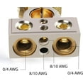 thumbnail image 4 of 6 Absolute BTC300N 0/2/4/6/8 AWG Single Negative Power Battery Terminal Connectors Chrome, 4 of 6