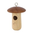 thumbnail image 2 of Kuroiy Outdoor Hanging Birdhouse Natural Wood, Small Birds Nesting Box Shelter, Backyard Garden Decor, Durable Rainproof White 12x4.7cm Easy Clean, Attracts Wildlif, 2 of 6
