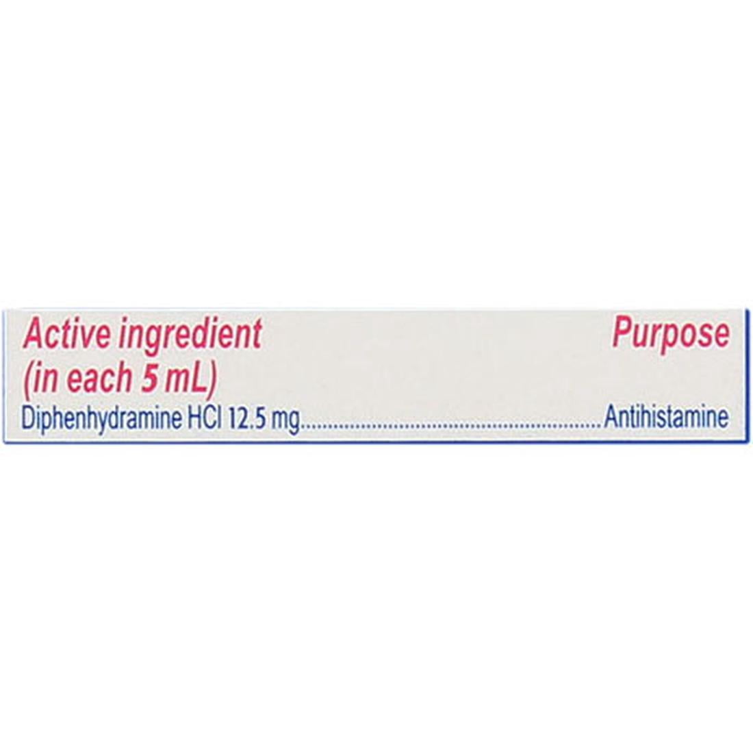 Benadryl Allergy Liquid Cherry For Children 4 oz (Pack of 2)