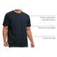 thumbnail image 4 of Remera CRZ YOGA Clásica Ajuste Suave Algodón Poliéster Azul Marino M, 4 of 5