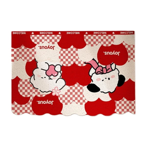 TanSiDing 1pcs Valentines Day Doormat Non Slip Absorbent Kitchen Rug Washable Floor Mat for Entryway Bathroom Decor 40*60cm