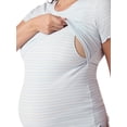 thumbnail image 5 of Ingrid & Isabel For Every Belly Women's Maternity Ribbed T-Shirt & Short Sleep Set, Sizes S-XXXL, 5 of 9
