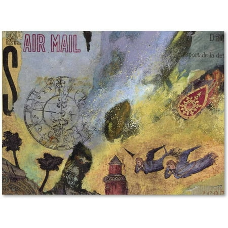 Trademark Fine Art 'Air Mail' Canvas Art by Nick Bantock