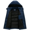thumbnail image 3 of KVE Men's Hooded Winter Coat Warm Puffer Jacket Thicken Quilted Jacket Navy XX-Large, 3 of 9