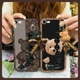 thumbnail image 5 of LYM-Phone Case For iphone 7/8/SE 2020/2022/SE2/SE3/ip7/ip8, silicone Back Cover soft case Dirt-resistant Black pearl pendant Anti-knock Waterproof Cartoon Skin-friendly feel Simplicity, 5 of 9