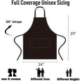 thumbnail image 2 of 12 Pack Bib Apron - Unisex Black Apron Bulk with 2 Roomy Pockets Machine Washable for Kitchen Crafting BBQ Drawing, 2 of 10