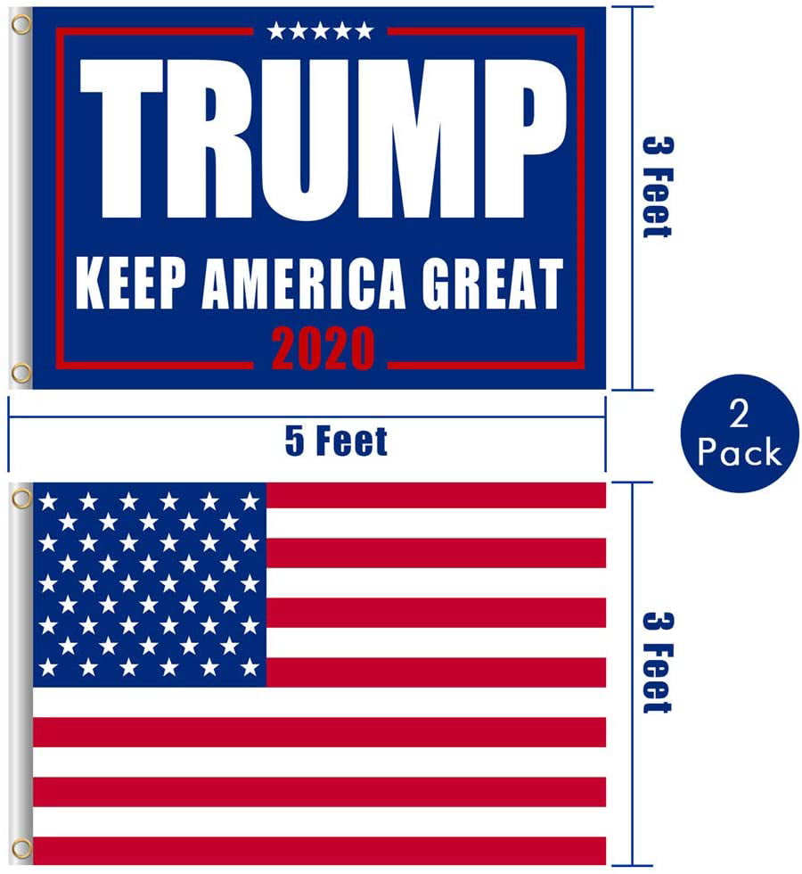 Trump 3x5 Ft Flag 2020 Keep America Great Donald for President USA Free shipping 