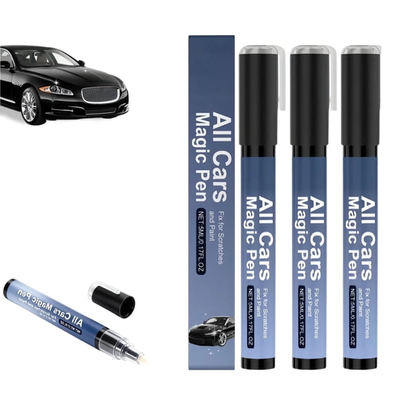 Magic Car Scratch Remover Pen, 2026 New Portable Auto Touch Up Pen, Universal Car Paint Scratch Repair Pen for Garage Home Use(3PCS)