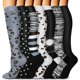 thumbnail image 1 of 7 pares de calcetines de compresión médicos para mujeres y hombres, calcetines hasta la rodilla de soporte para correr, enfermeras, viajes, 7/8 pares, 1 of 5