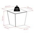 thumbnail image 3 of Winsome Mezo storage cube in walnut finish, 3 of 9