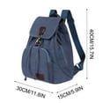 thumbnail image 3 of Fmbmuo Vintage Canvas Backpack - 30L Vintage Backpack, Outdoor Hiking, School and Travel Daypack (Navy), 3 of 4