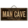 thumbnail image 4 of Highland Woodcrafters 4601613 6 x 12 in. Man Cave Slatted Wood Sign - Pack of 3, 4 of 4