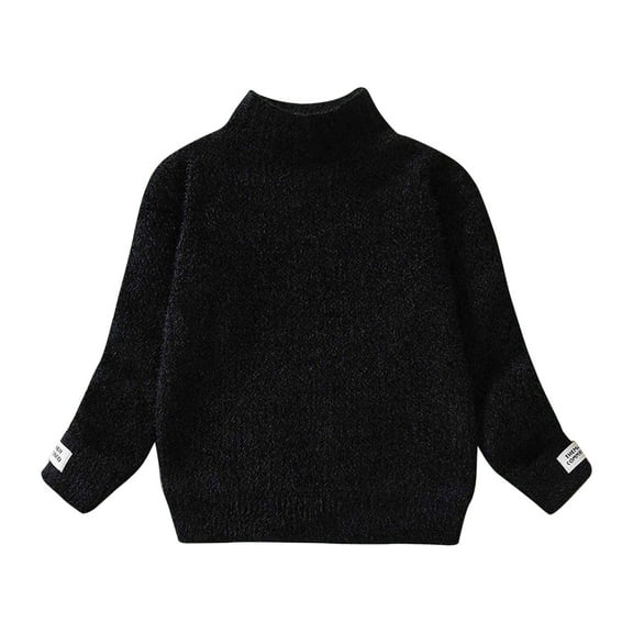 Fjofpr Girl Clothes Under $10 Girl Clothes 3T Winter Autumn And Winter Medium And Large Boys Girls Round Neck Pullover Sweater
