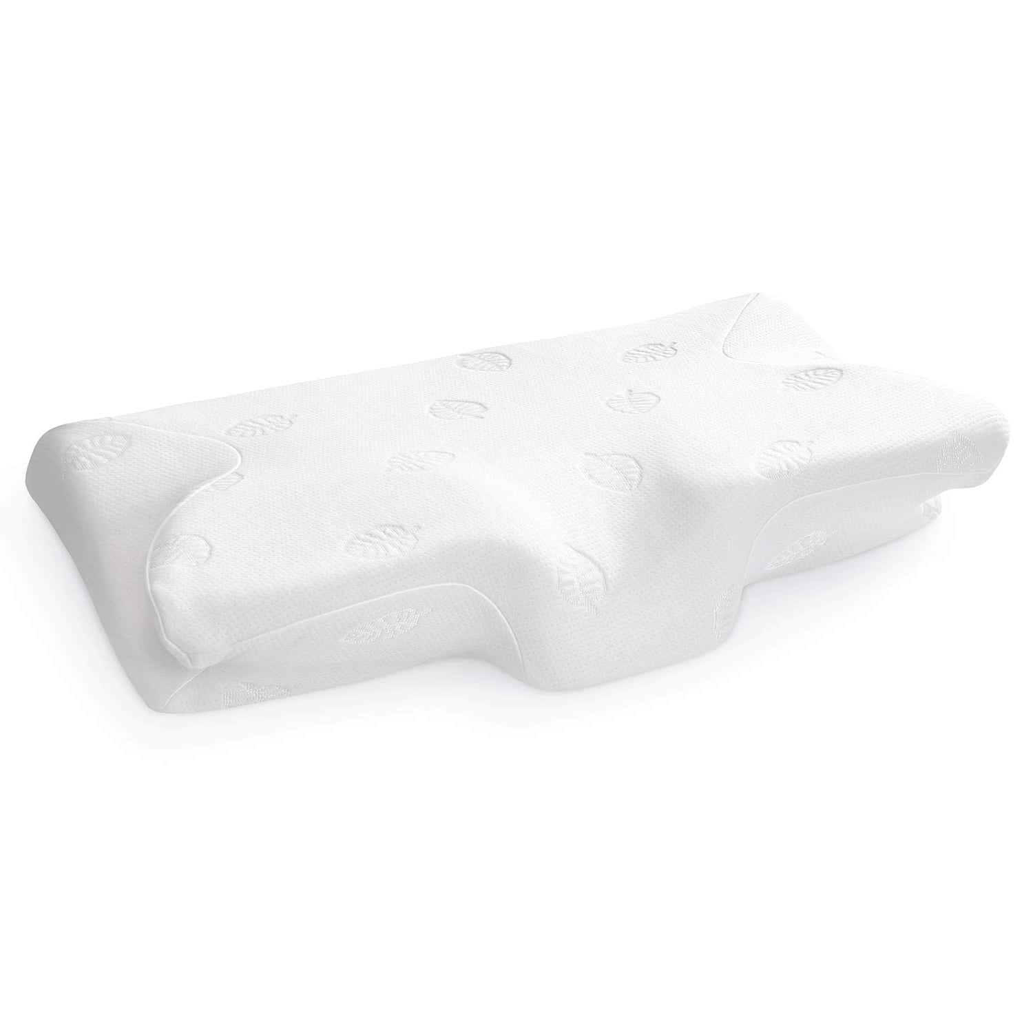 White MARNUR Cervical Contour Memory Foam Orthopedic Pillow for Neck Pain 