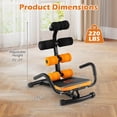 thumbnail image 3 of Costway Core Ab Trainer Bench Abdominal Stomach Exerciser Workout Fitness Machine, 3 of 10