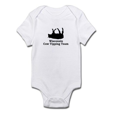 

CafePress - Wisconsin Cow Tipping Infant Bodysuit - Baby Light Bodysuit