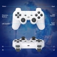 thumbnail image 3 of P3 Controller Wireless Compatible with P3 Rechargable Remote Control Gamepad with Charging Cable for P3/PC,White, 3 of 7