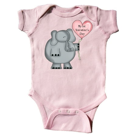 

Inktastic My first Valentine s Day Gift Baby Boy or Baby Girl Bodysuit