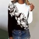 thumbnail image 1 of ICHUANYI Clearance Women Fashion Summer Sexy Fold Printed Regular Women Long Sleeves Round Neck Button Top(White, XL) ICHUANYI WER2023081116345, 1 of 5