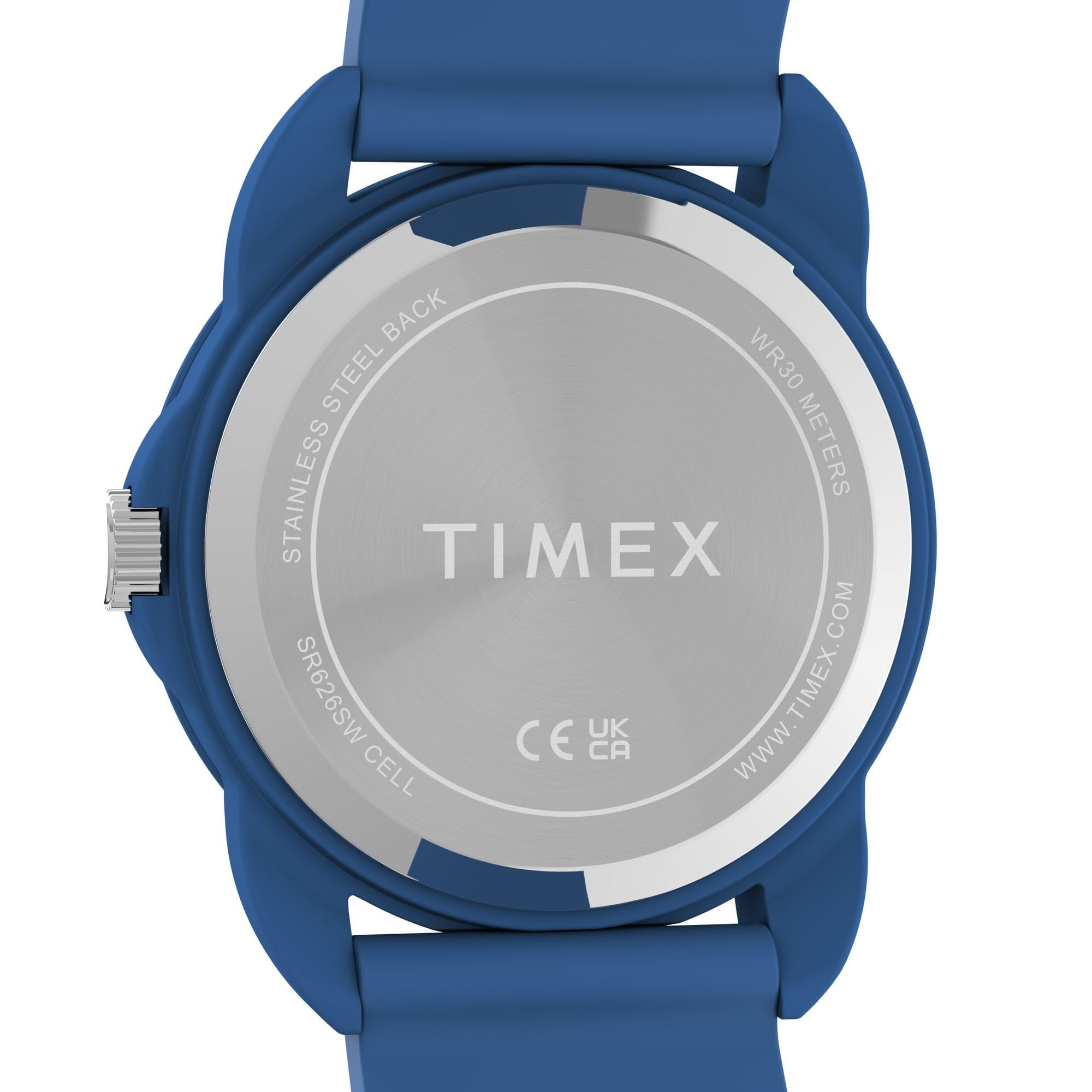 Timex Youth Kids Time Teacher 30mm Watch - Blue Strap White Dial Blue Case