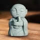 thumbnail image 5 of Figura de monje Jizo japonés, mascota de té, pequeña escultura budista, adorno de mesa Manos entrelazadas, 5 of 8