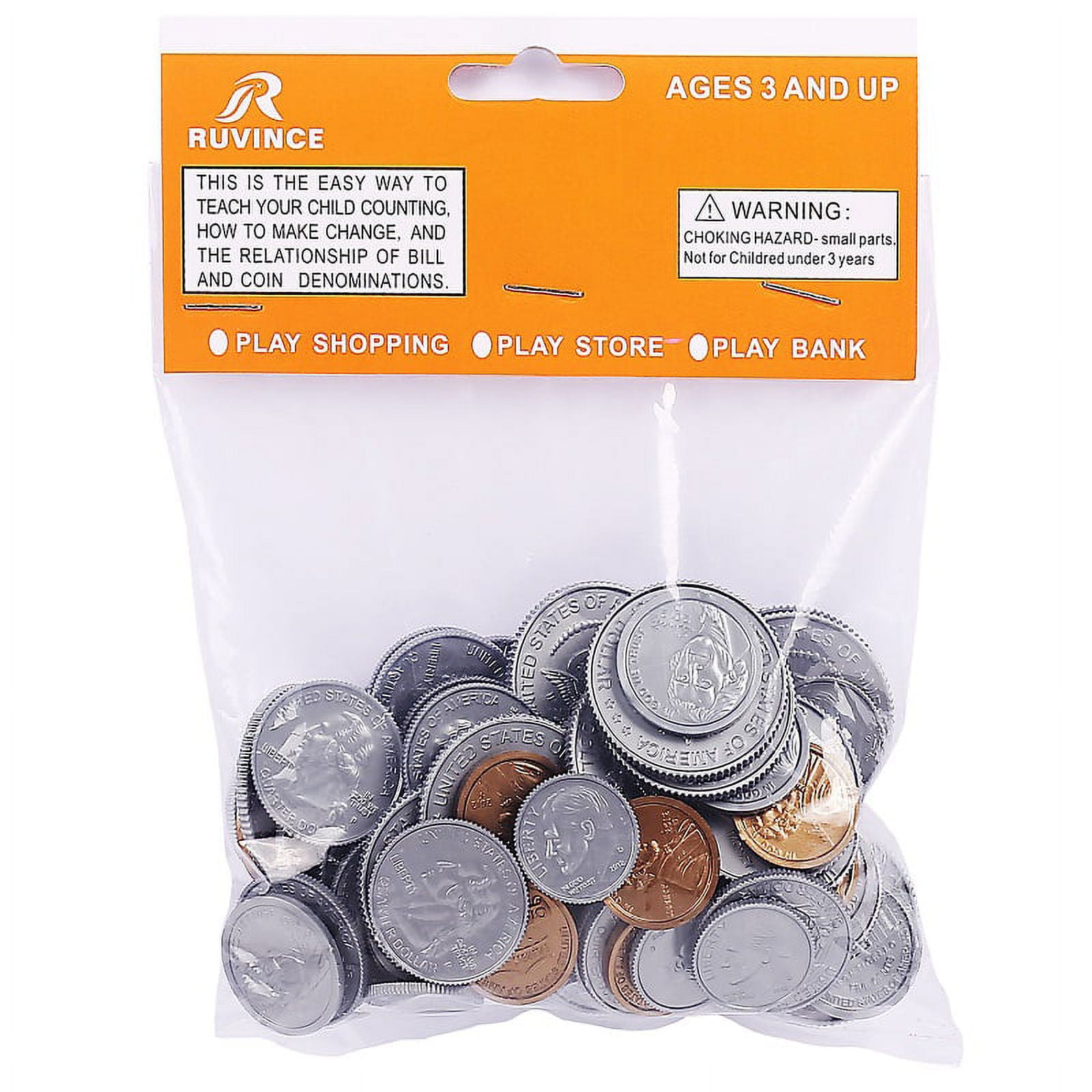 250pcs Fake Money Coin Assorted Set, Detailed Fake Coins, Prop