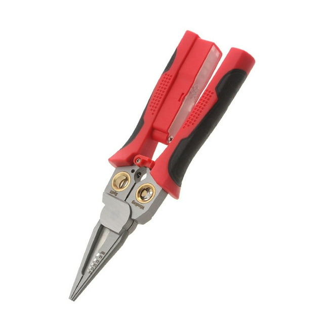 AKEGAMN Clearance! 8 In 1 Wire Stripper With Voltage Tester Multi Function Cable Cutters Pliers Crimper Splitter And Wire Stripping Function For 1018 AWG Wires Ideal For Electrician Work A multi-fun