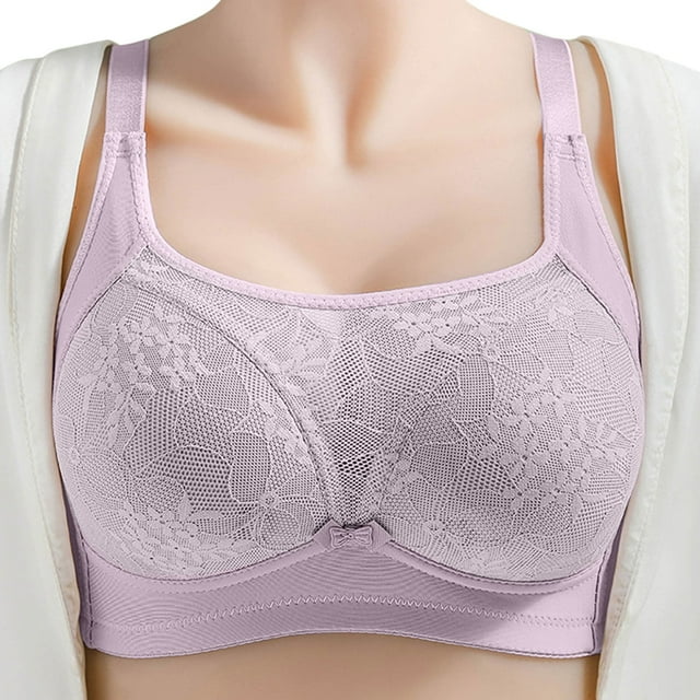YDLCAFD Womens Bras for Older Women Comfortable Seamless Full Coverage Bra for Women Wireless Bras with Soft Support Regular and Plus Size Womens Bras No Underwire