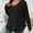 Black, variant on Fnooota Womens Sweaters, Long Sleeve V Neck Lightweight Plus Size Pullover Tops Army Green Size 4XL