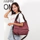 thumbnail image 5 of Bolsos tipo hobo, bolsos cruzados de lona para mujer, bolsos tipo tote casuales de color sólido, 5 of 6