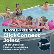 Bestway Steel Pro MAX 18 x 9 x 48 Metal Frame Above Ground Pool Set Pump, Ladder & Cover