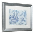 thumbnail image 2 of Trademark Fine Art 'Toile Fabrics V' Silver Framed Art by Color Bakery, 2 of 4