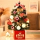thumbnail image 5 of Árbol de Navidad LED de mesa con luces a pilas - Mini árbol artificial de Navidad de 17,7" para el hogar, la oficina y las fiestas, 5 of 8