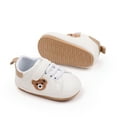 thumbnail image 6 of Huhudde Antislip PU Leather Shoes Cute Bear Baby Shoes for 0-18 Month Newborns, 6 of 17