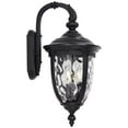 thumbnail image 6 of John Timberland Bellagio Vintage Rustic Outdoor Wall Light Fixture Textured Black Downbridge 20 1/2" Clear Hammered Glass for Post Exterior Barn Deck, 6 of 7