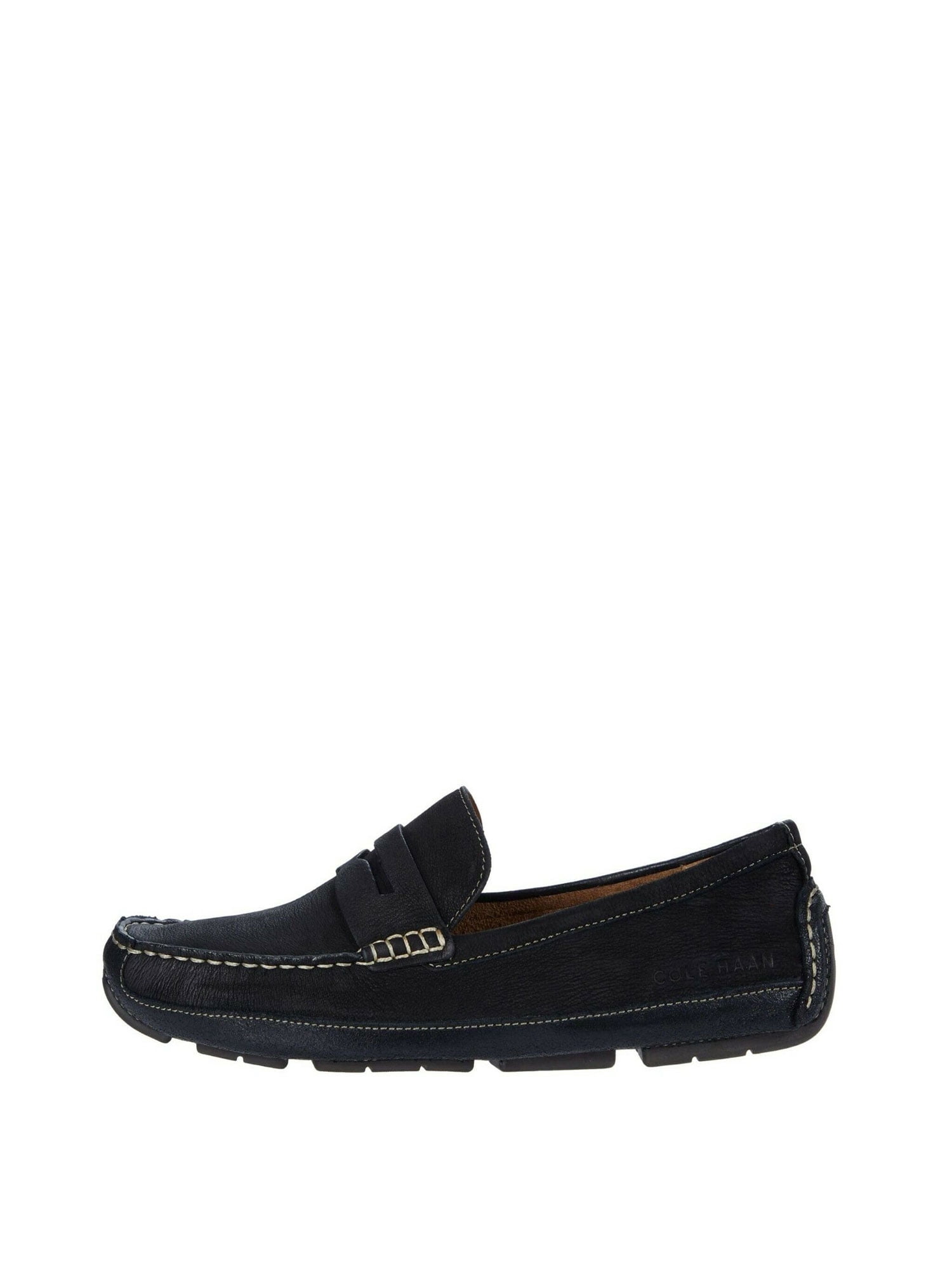 Cole Haan Wyatt Penny Driver Mens Size 12 All Black Leather Casual Slip On Shoes Cole Haan Mens Wyatt Penny Driver Driving Style Loafer  main image 2