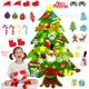 thumbnail image 1 of Árbol de Navidad de fieltro Bitreasures, árbol de Navidad de fieltro para niños pequeños con luces, árbol de Navidad Montessori para niños pequeños, árbol de Navidad interactivo Everized para niños, 1 of 7