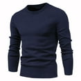 thumbnail image 4 of Awdenio Sweaters for Men Slim Fit Round Neck Casual Pullover Basic Twist Patterned Knitted Long Sleeved Fall Winter Top Sweater, 4 of 4