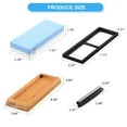 thumbnail image 3 of 2-Sided Whetstone Knife Sharpening,Professional 2-in-1 Water Stone Knife Sharpener 1000/6000 Grit Kit with Non-Slip Base and Angle Guide, 3 of 7
