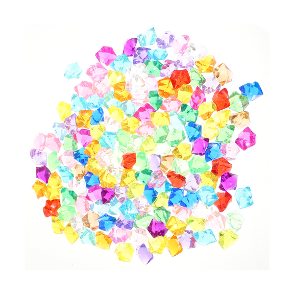 UPKOCH 200Pcs Acrylic Gems Assorted Color Decorative DIY Art Accessories for Home