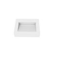 thumbnail image 2 of Pyramid 24" Stone Bathroom Sink w/No Faucet Hole in White, 2 of 4