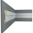 thumbnail image 5 of Ekena Millwork 3"H x 5/8"P x 94 1/2"L Milton Chair Rail (8-Pack), 5 of 6