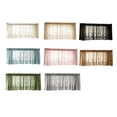thumbnail image 3 of 30"X24"Boho Lace Window Curtain Valance Embroidered Solid Color Farmhouse Light Filtering Small Window Tier for Kitchen Living Room, 3 of 6
