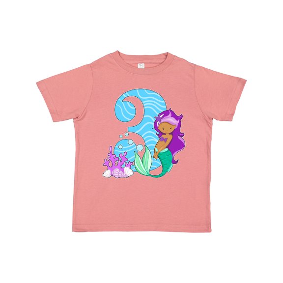 Inktastic Third Birthday Mermaid Girls Toddler T-Shirt