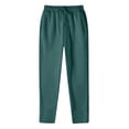thumbnail image 6 of QASIEATN Women Fleece Baggy Sweatpants with Pockets Wide Straight Leg High Waist Joggers Pants Winter Clothes, 6 of 7