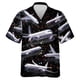thumbnail image 5 of Camisas gráficas de aviones con estampado completo para hombres, camisa hawaiana de playa informal a la moda con diseño de avión, blusa de solapa de manga corta para hombres de la Fuerza Aérea, 5 of 5